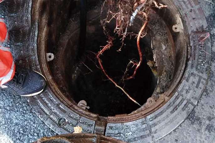 松柏镇管道预处理